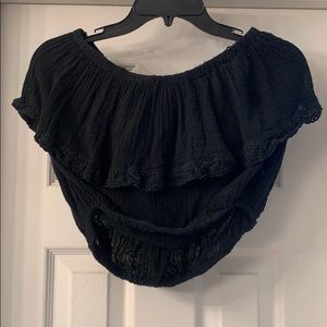 Strapless knit top